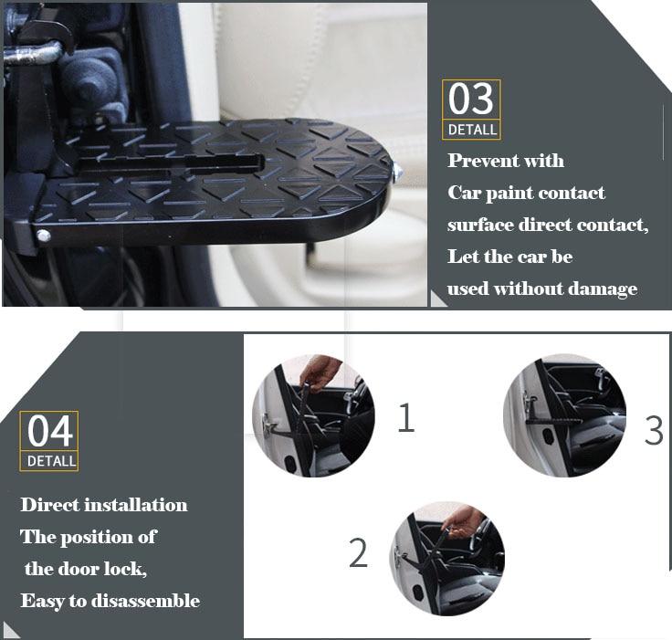 STEPLATCH - Multifunction Foldable Car Roof Rack Step