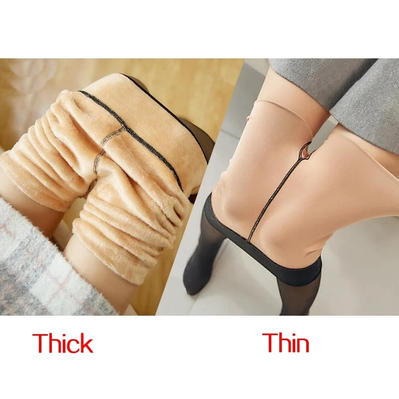 Winterlux - Fleece Lined Nylon Stockings