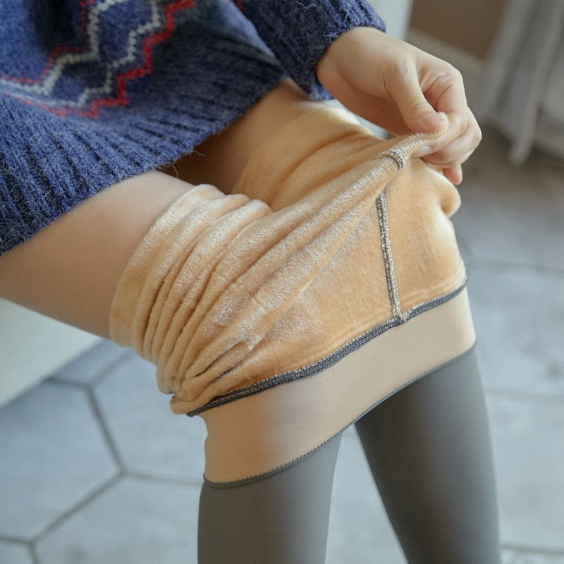 Winterlux - Fleece Lined Nylon Stockings